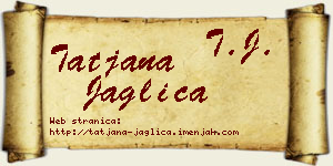 Tatjana Jaglica vizit kartica